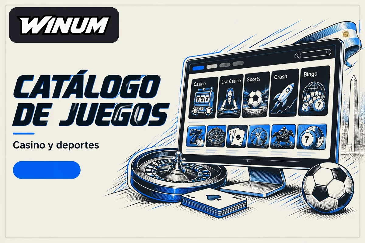 Lobby de juegos dividido entre casino deportes y bingo