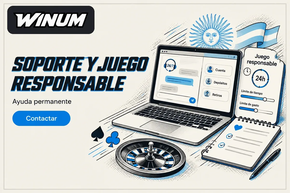 Chat de soporte junto a controles de juego responsable