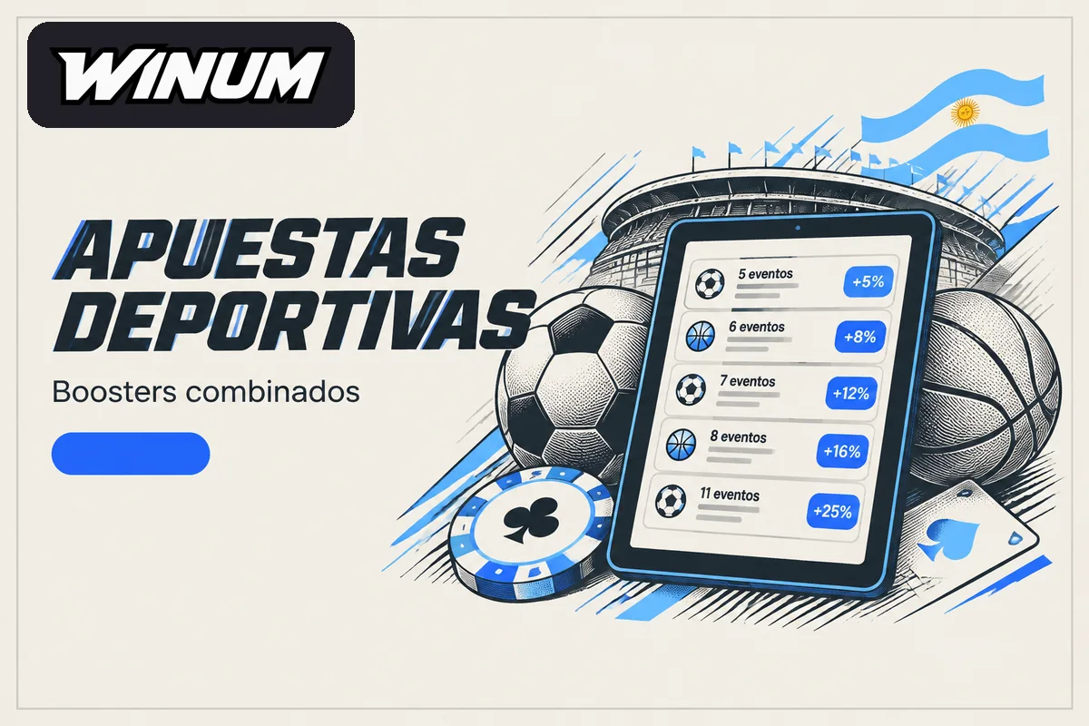 Tablet muestra combinadas deportivas y porcentajes extra