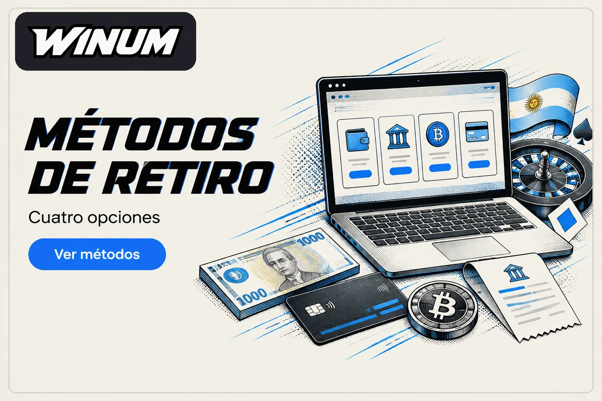 Laptop con cuatro métodos de retiro disponibles